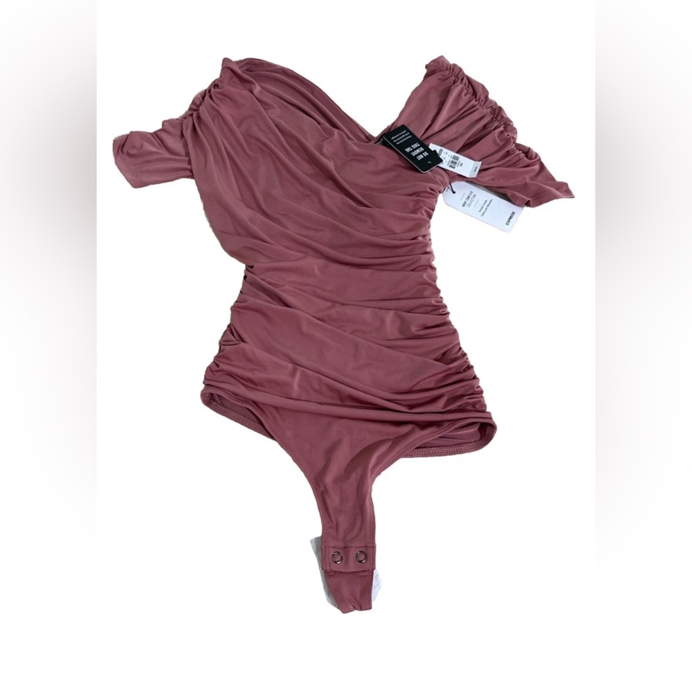 Express Ruched Satin Bodysuit